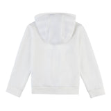 Fay Felpa Tinta Unita con Zip E Cappuccio per Bambino FW4P10 BIANCO FAY 