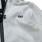 Fay Felpa Tinta Unita con Zip E Cappuccio per Bambino FW4P10X BIANCO FAY 