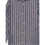 Fay Camicia Tinta Unita Manica Lunga con Fantasia A Righe per Bambino FW5P60X BLU FAY 
