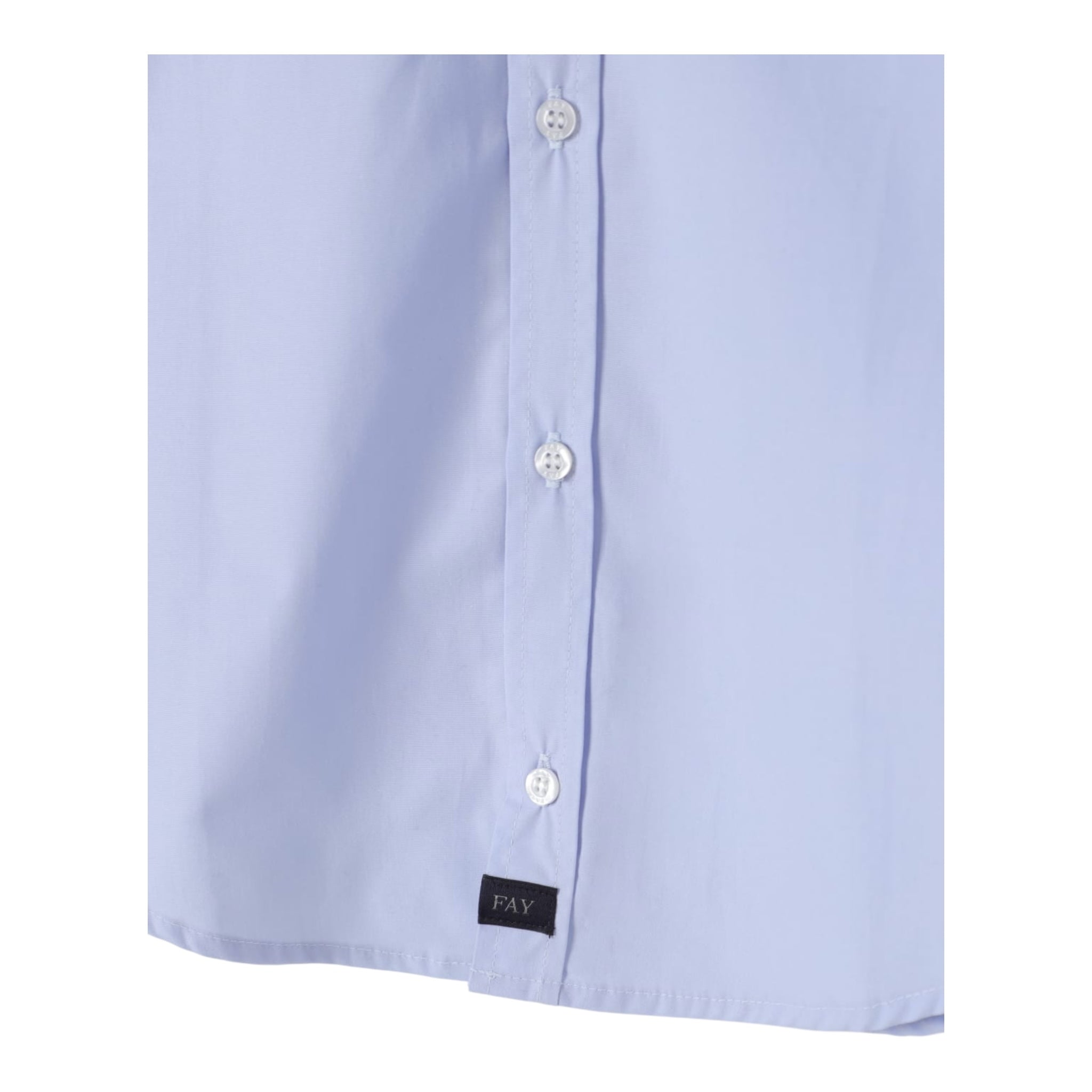 Fay Camicia Tinta Unita Manica Lunga per Bambino FW5Q20 AZZURRO FAY 