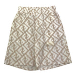 Fendi Bermuda Tinta Unita con Fantasia per Bambino JMF423 BIANCO FENDI 