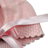 Foque Cappello Tinta Unita con Ricami per Neonata 1911814 ROSA FOQUE 