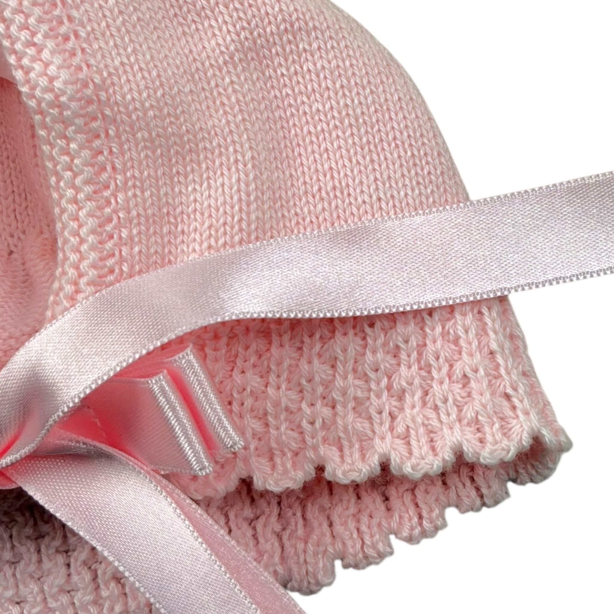 Foque Cappello Tinta Unita con Ricami per Neonata 1911814 ROSA FOQUE 