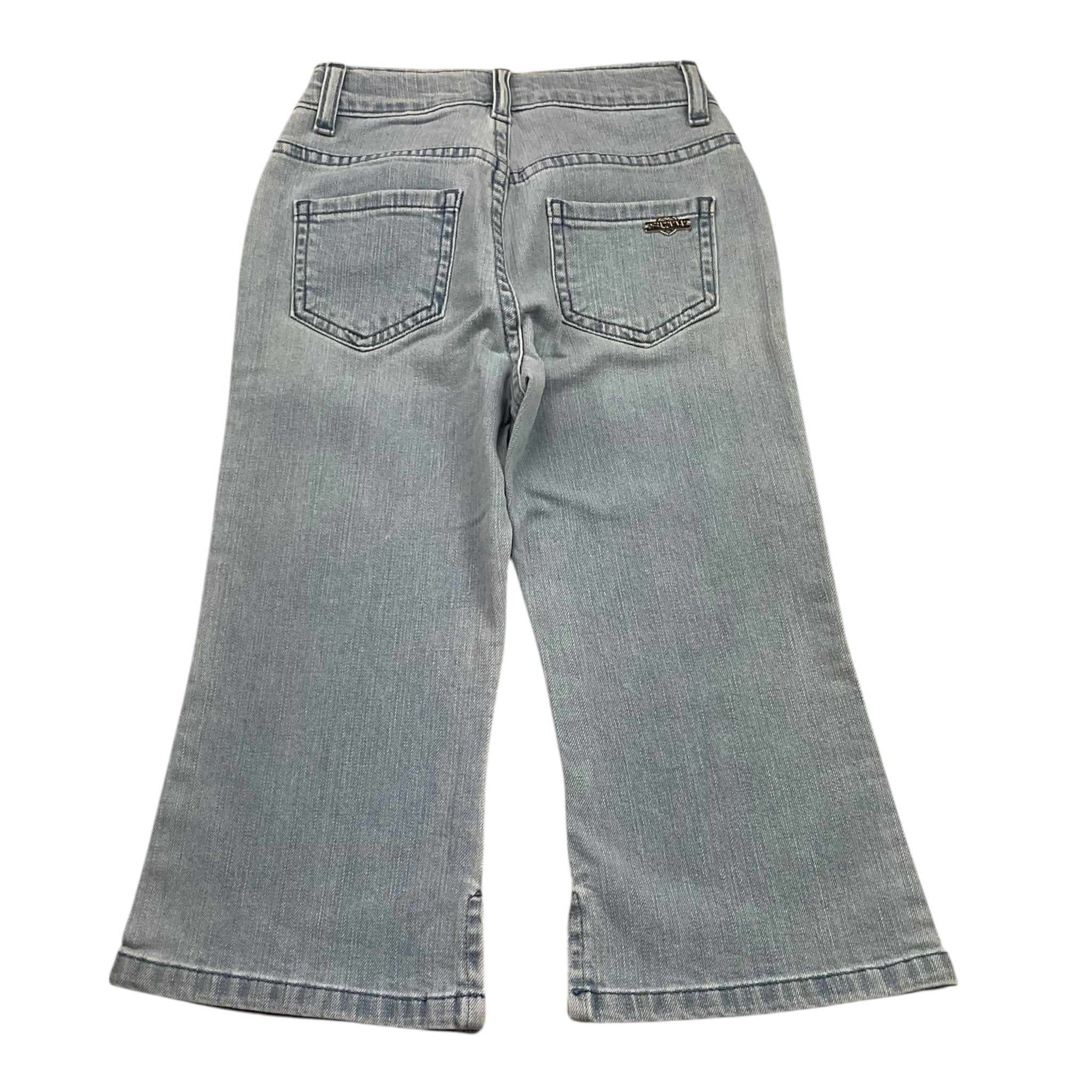 Fracomina Jeans Tinta Unita Modello A Zampa per Bambina FM0839 AZZURRO FRACOMINA 
