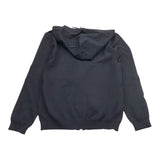 Fracomina Felpa Tinta Unita con Zip E Cappuccio per Bambina FM1011 NERO FRACOMINA 