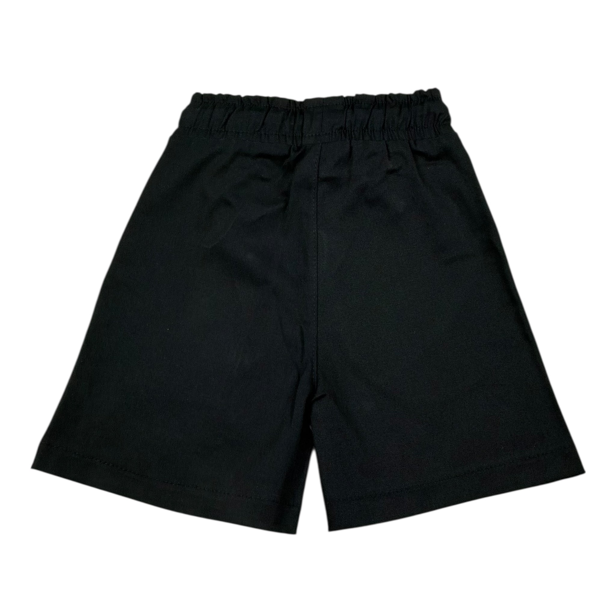 Frwrd Clothing Bermuda Tinta Unita con Elastico In Vita per Neonato KB008 NERO FRWRD CLOTHING 