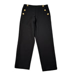 Fun & Fun Pantalone Tinta Unita con Bottoni per Bambina FCJPT15486 NERO FUN & FUN 