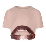 Fun & Fun Camicia Mezza Manica Tinta Unita Paillettes per Bambina FCJTRP01065 ROSA FUN & FUN 