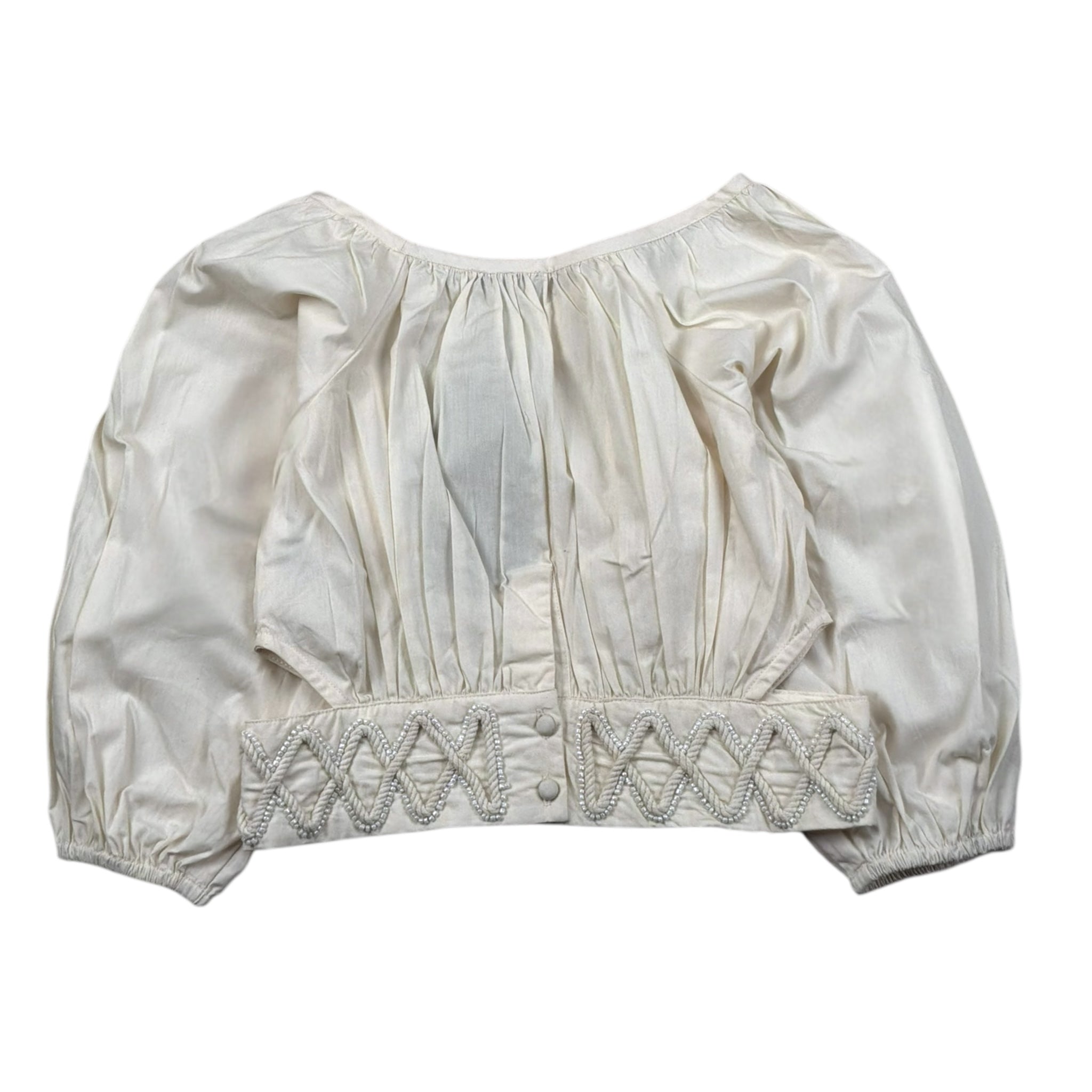 Fun & Fun Camicia Manica Lunga Tinta Unita per Bambina FJSH01269 PANNA FUN & FUN 