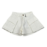 Fun & Fun Short Tinta Unita con Girovita Regolabile per Bambina FJSO01272 PANNA FUN & FUN 