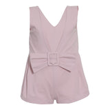 Fun & Fun Tuta Intera Giromanica Tinta Unita per Bambina FNCBJP14036 ROSA FUN & FUN 
