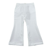 Fun & Fun Pantalone Tinta Unita Modello A Zampa per Bambina FNCBPT00990 BIANCO FUN & FUN 