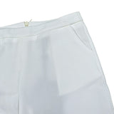 Fun & Fun Pantalone Tinta Unita Modello A Zampa per Bambina FNCBPT00990 BIANCO FUN & FUN 