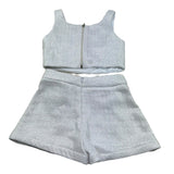 Fun & Fun Completo 2 Pezzi Top-Short per Neonata FNCBTP01031N GRIGIO FUN & FUN 