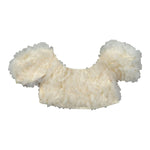 Fun & Fun Top Mezza Manica con Applicazioni Tulle per Neonata FNCBTP01046XN AVORIO FUN & FUN 