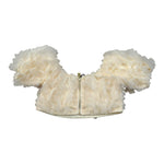 Fun & Fun Top Mezza Manica con Applicazioni Tulle per Neonata FNCBTP01046XN AVORIO FUN & FUN 