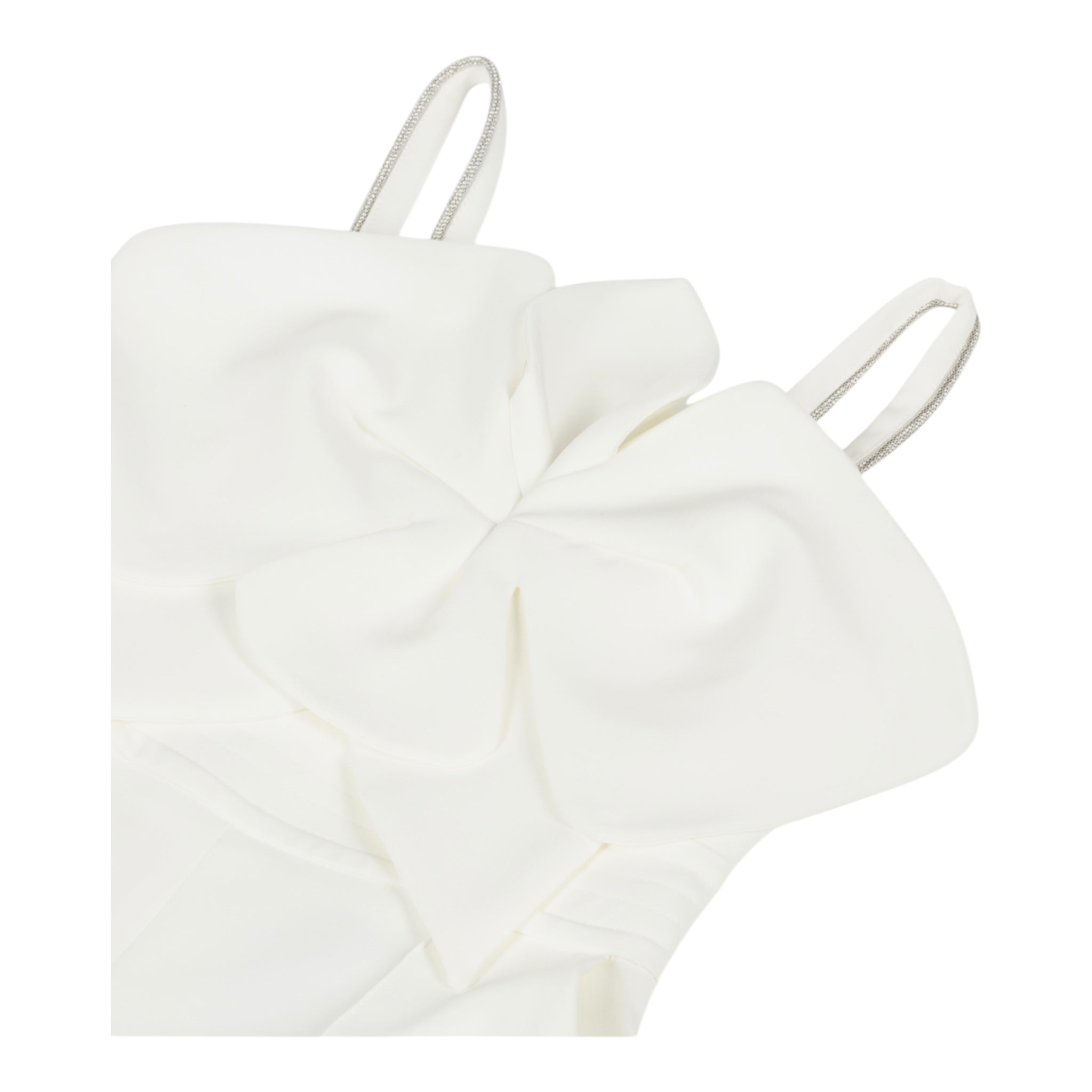 Fun & Fun Tuta Intera A Bretelle Tinta Unita con Tulle per Bambina FNCJJP00985X PANNA FUN & FUN 