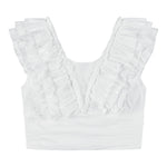 Fun & Fun Completo 2 Pezzi Top-Gonna Tinta Unita per Bambina FNCJSK00984 BIANCO FUN & FUN 