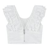 Fun & Fun Completo 2 Pezzi Top-Gonna Tinta Unita per Bambina FNCJSK00984 BIANCO FUN & FUN 