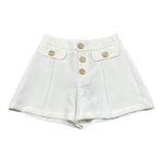 Fun & Fun Short Tinta Unita con Girovita Regolabile per Bambina FNCJSO16381 PANNA FUN & FUN 