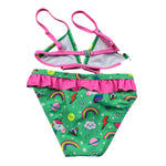 Funky Costume 2 Pezzi Triangolo-Mutandina Verde per Bambina 1250705 VERDE FUNKY 