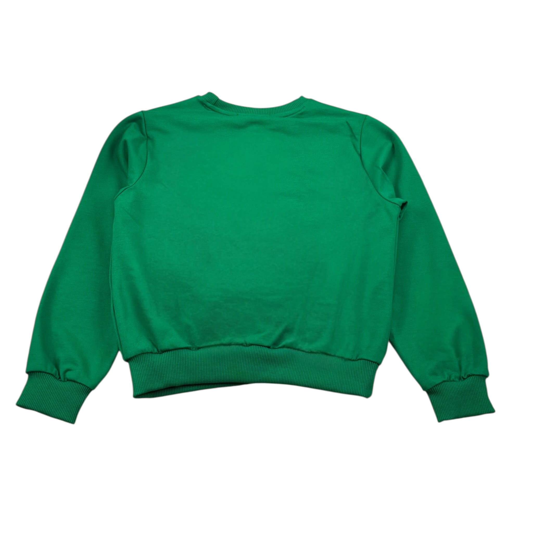 Gaelle Felpa tinta unita con Stampa Verde per Bambina 2745F00488 VERDE GAELLE 