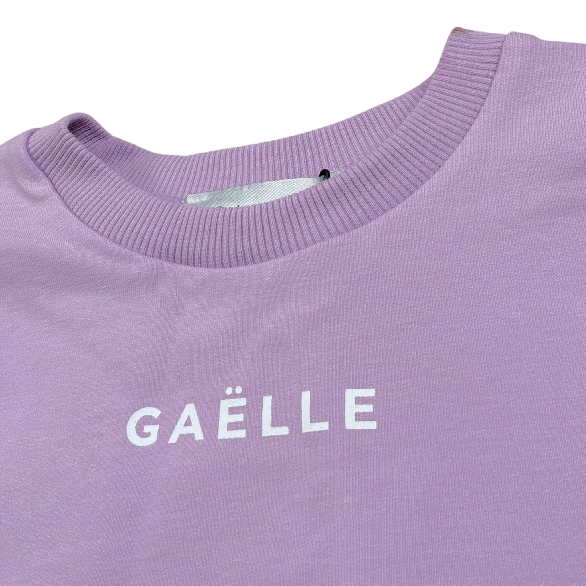 Gaelle Felpa Modello Crop tinta unita con Stampa Lilla per Bambina 2745FY00459 LILLA GAELLE 