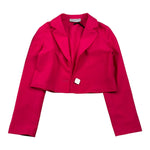 Gaelle Giacca tinta unita Modello Crop Fuxia per Bambina 2745JY00450 FUXIA GAELLE 