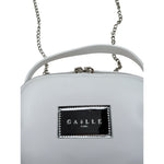 Gaelle Borsa tinta unita con Logo Bianco per Bambina 2746BP00545 BIANCO GAELLE 