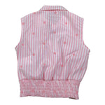 Gaelle Camicia Bicolore con Fantasia A Righe Bianco/Rosa per Bambina 2746C00497 BIANCO/ROSA GAELLE 