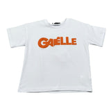 Gaelle T-Shirt Girocollo Tinta Unita con Stampa per Bambina 2746M00388X BIANCO GAELLE 
