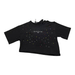 Gaelle T-Shirt Tinta Unita con Brillantini per Bambina 2746MY00410 NERO GAELLE 