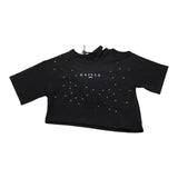 Gaelle T-Shirt Tinta Unita con Brillantini per Bambina 2746MY00410 NERO GAELLE 