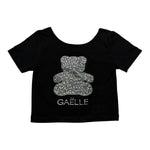 Gaelle T-Shirt tinta unita con Brillantini Nero per Bambina 2746MY00527 NERO GAELLE 