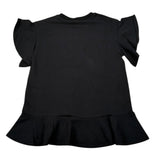 Gaelle Abito Mezza Manica Tinta Unita con Logo per Bambina 2746V00054 NERO GAELLE 