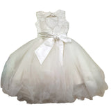Gai Mattiolo Abito Cerimonia con Applicazioni Tinta Unita per Bambina GM150135A BIANCO GAI MATTIOLO 