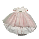 Gai Mattiolo Abito Cerimonia Tinta Unita con Applicazioni per Neonata GM16027 ROSA GAI MATTIOLO 