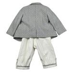 Gastone Completo 4 Pezzi Giacca-Camicia-Pantalone-Papillon per Neonato G1472A GRIGIO GASTONE 