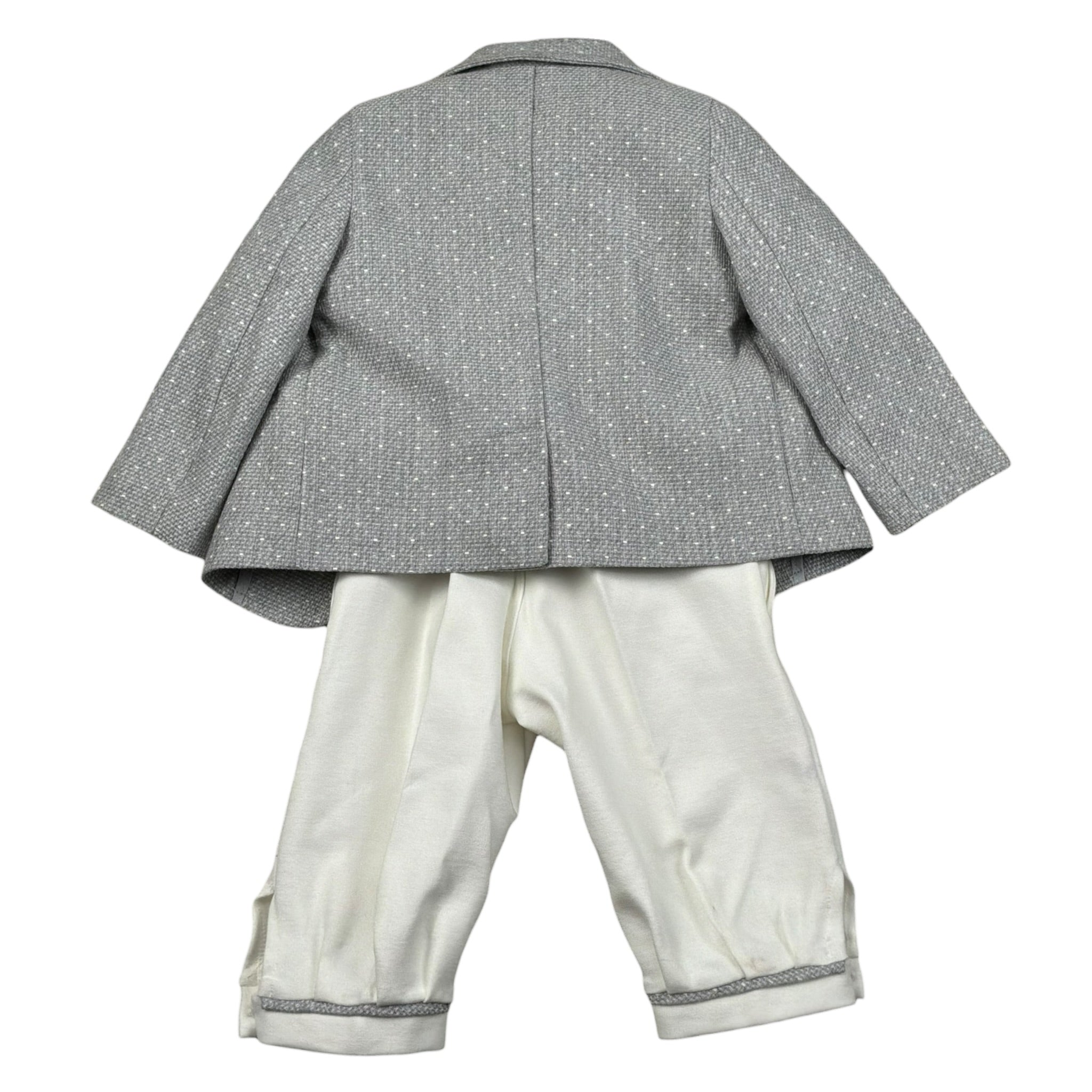 Gastone Completo 4 Pezzi Giacca-Camicia-Pantalone-Papillon per Neonato G1472A GRIGIO GASTONE 