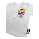 Gcds T-Shirt Girocollo Tinta Unita con Stampa per Neonato 027959 BIANCO GCDS 