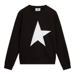 Golden Goose Felpa Chiusa Girocollo Tinta Unita per Bambino GKP01271 NERO GOLDEN GOOSE 