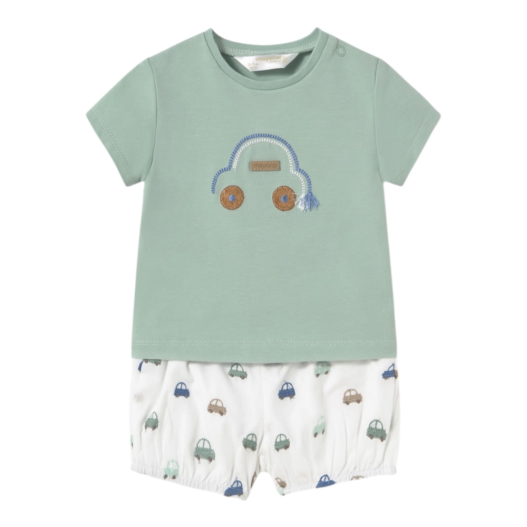 Mayoral Completo 2 Pezzi T-Shirt-Culotte per Neonato 1204 VERDE MAYORAL 