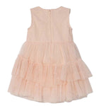 Guess Abito Giromanica Tinta Unita con Tulle per Neonata A4RK03KC3F0 ROSA GUESS 