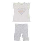 Guess Completo 2 Pezzi T-Shirt-Leggins per Neonata A5GG05K6YW4 BIANCO GUESS 