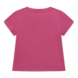 Guess T-Shirt Girocollo Tinta Unita con Stampa per Neonata A5GI02K6YW4 FUXIA GUESS 
