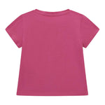 Guess T-Shirt Girocollo Tinta Unita con Stampa per Neonata A5GI02K6YW4X FUXIA GUESS 