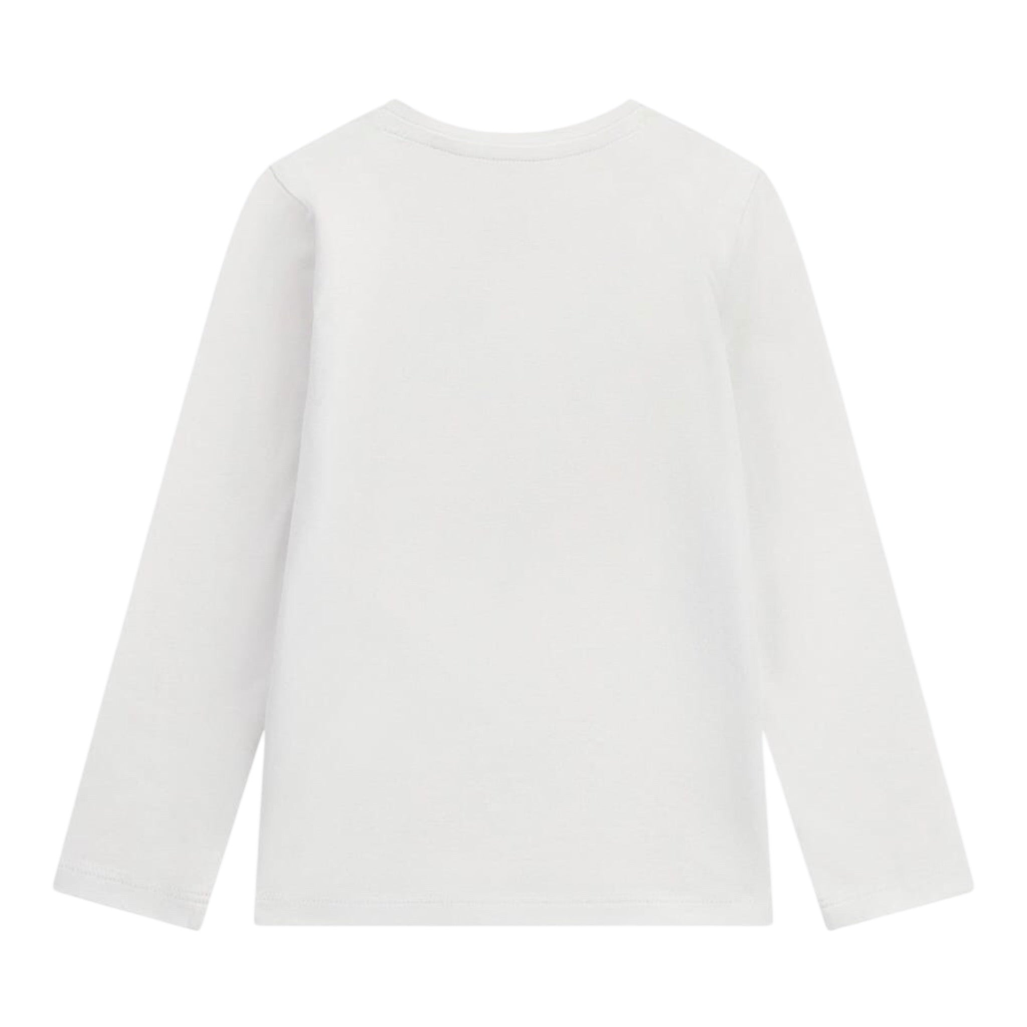 Guess Shirt Girocollo Tinta Unita con Logo per Neonata A5RI01K6YW4X BIANCO GUESS 