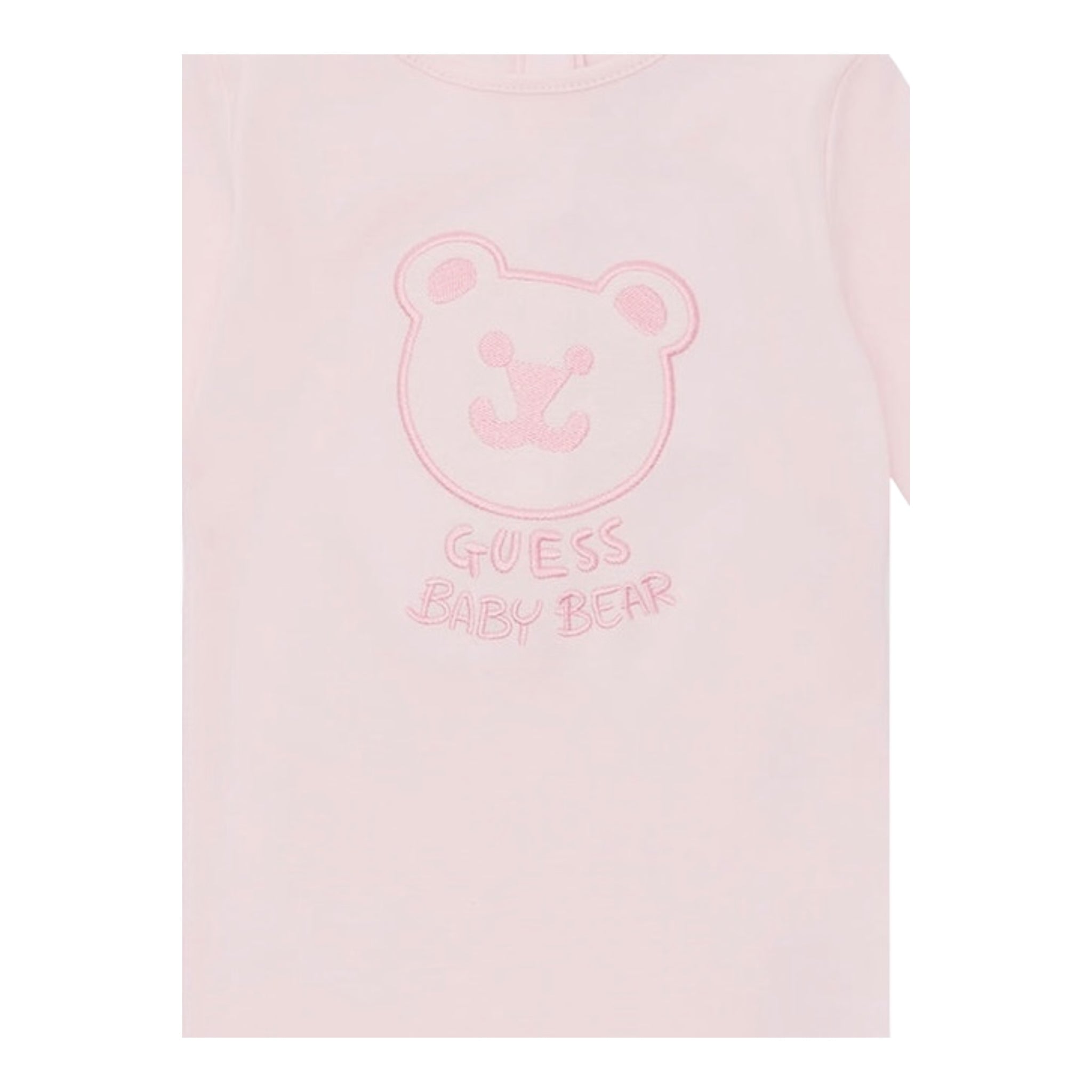 Guess Tutina Tinta Unita con Stampa per Neonata H2YW00KA6W3 ROSA CIPRIA GUESS 