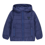 Guess Giubbino Tinta Unita con Cappuccio per Neonato H4BT03WCFM0 BLU GUESS 