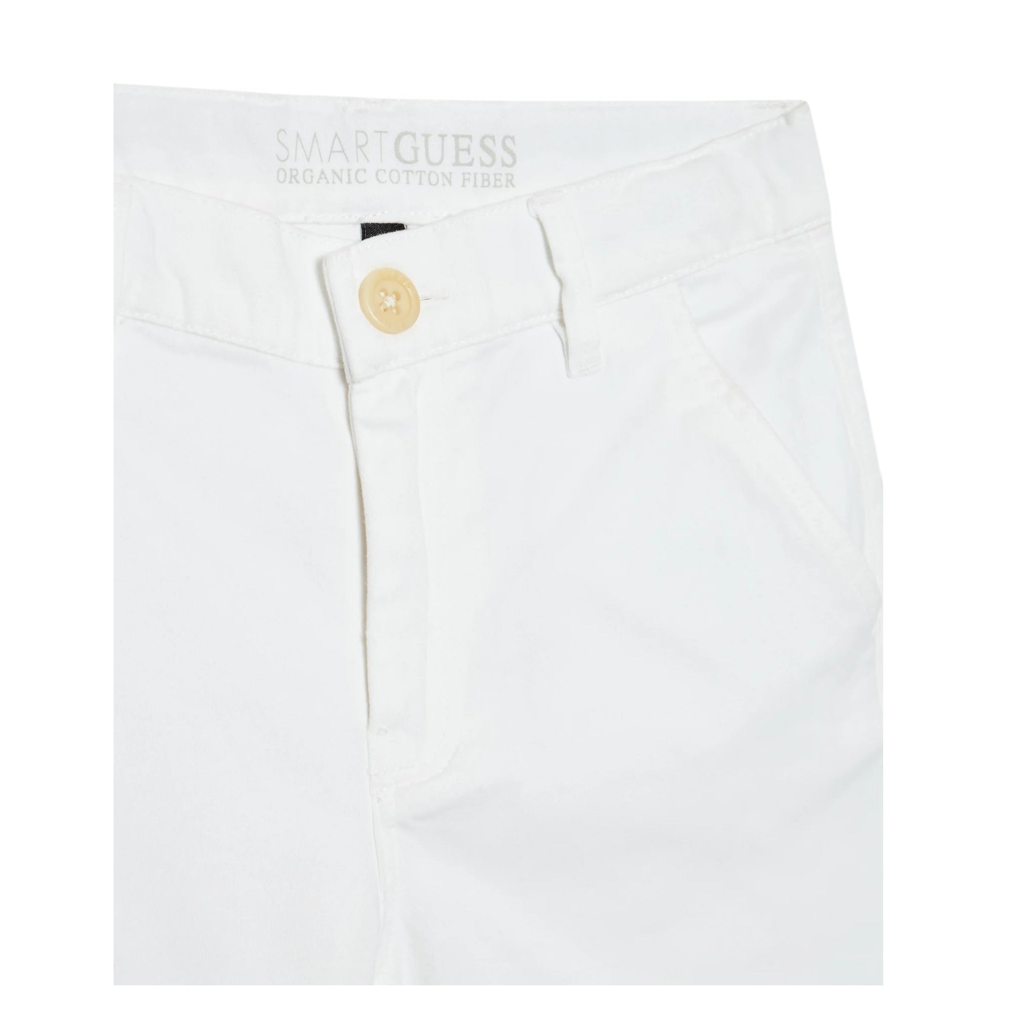 Guess Bermuda Tinta Unita con Elastico In Vita per Neonato I2RD00WEHD0X BIANCO GUESS 